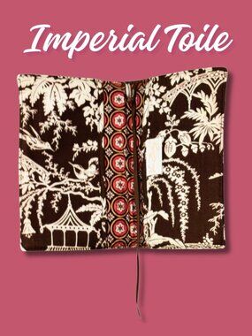 Vera Bradley Imperial Toile Book Cover Retired Y2K Paperback Organizer